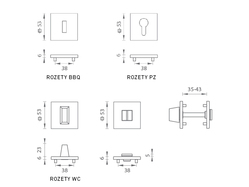 MP - ROZETA - HR SQ6 T - Titan