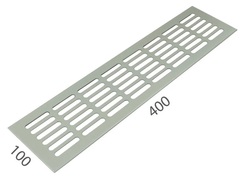 SRL - ALFA větrací mřížka šířka 100 x 400 mm F9 - Nerez elox