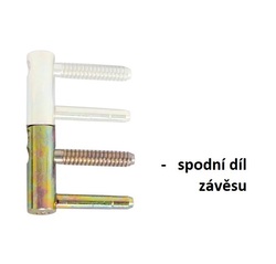 OV - Pant nastavitelný spodní 495/14 Žlutý pozink