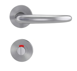 Klika na dveře GK - ULMER PROF - R BN - Broušená nerez (71)