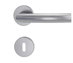 Klika na dveře GK - LORITA - R BN - Broušená nerez (71)