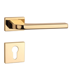 Klika na dveře AS - ISMENA - RT 7S OLV - Mosaz leštěná lakovaná