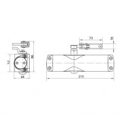GZ - TS 1000 ramínkový samozavírač Stříbrná