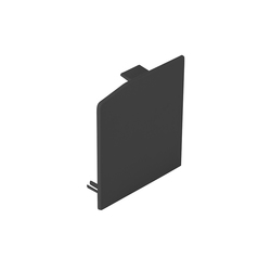 SC - Koncovka na kryt profilu pro dřevěné dveře Re BS - Černá matná