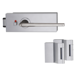 GK - PURISTO S - ZÁMEK na sklo s klikou REMOTE - WC S2L (vč. závěsů) Velvet šedá (22)