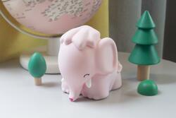 DHINK429-21 DHK - Silikonová noční lampička - Růžový sloník 