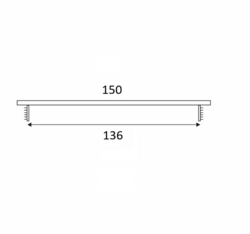 SRL - ALFA větrací mřížka šířka 150 x 400 mm F3 - Zlatý elox