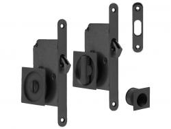 TI - Set na posuvné dveře 2849 WC - HR BS - Černá matná (153)