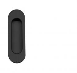 FT - Mušle ovál bez otvoru - 3665AC BS - Černá matná