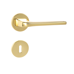 Klika na dveře TI - DARA - R 4007 5S OLV - Mosaz leštěná lakovaná (01)