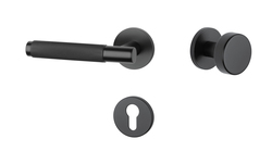 Klika na dveře AT - MOLINIA - R 7S BS - Černá matná