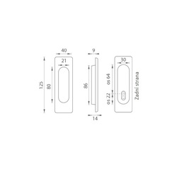 FT - Mušle hranatá BB / D - 3663AF OCS - Chrom broušený