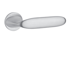 Klika na dveře AS - PEONIA - R 7S OCS - Chrom broušený