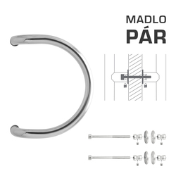 Madlo na dveře WA - MADLO M1 WA/A-DHP pár LN - Leštěná nerez