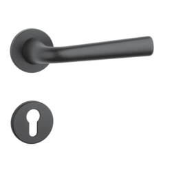 Klika na dveře AS - TULIPA - R 7S BS - Černá matná