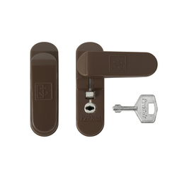 PD - Otočná západka s uzamykáním HNM.T - Hnědá matná tmavá (RAL8016)
