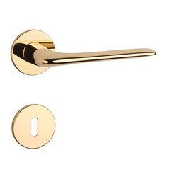 Klika na dveře AS - VIOLA - R 5S OLV - Mosaz leštěná lakovaná