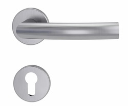 Klika na dveře GK - LORITA - R BN - Broušená nerez (71)