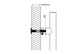 WA - Spojovací materiál WA/C ks DŘEVO, PVC, AL Hnědošedá (RAL 8019)