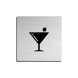 JNF - Piktogram "Bar" IN.26.208 - 75 mm - nalepovací BN - Broušená nerez