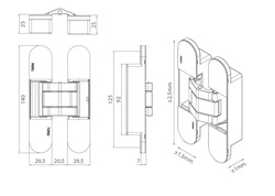 TI - SKRYTÝ ZÁVĚS 3D - 1715 BS - Černá matná (153)