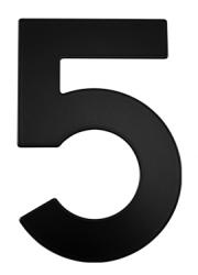 MP - Domovní číslice "5" - 152 mm BS - Černá matná