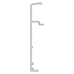 SC - Kryt art. 0169 na profil 0195 a 196 AF pro skleněné dveře BS - Černá matná