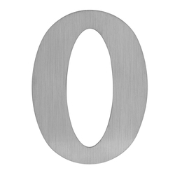LR - Domovní číslice "0" - 150 mm BN - Broušená nerez