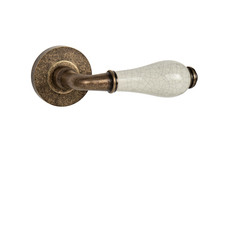 Klika na dveře MP - LEONTINA - R OBA - Antik bronz