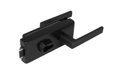 TI - ZÁMEK na sklo s klikou SONIA 4015 - PZ BS - Černá matná (153)