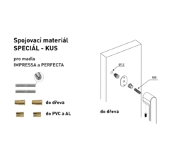 Madlo na dveře MPK - MADLO IMPRESSA (SP) KS WS - Bílá matná