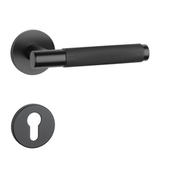 Klika na dveře AT - MOLINIA - R 7S BS - Černá matná