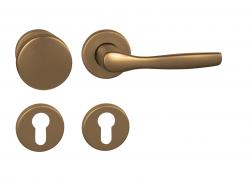 Klika na dveře BA - LUXOR - R F4 - Bronz elox