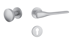 Klika na dveře AS - ORCHIDE - R 7S OCS - Chrom broušený