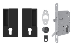 AGB - Set na posuvné dveře WAVE - HR PZ BS - Černá matná