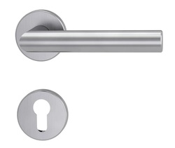 Klika na dveře GK - LUCIA - R BN - Broušená nerez (71)