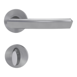 Klika na dveře GK - CRYSTAL - R BN - Broušená nerez (71)