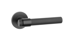 Klika na dveře SH - OVAL - R 1743 PRO 8 MM BS - Černá matná