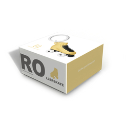 MTM335-01 MTM - KLÍČENKA - Kolečkové brusle zlaté 