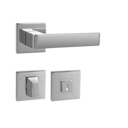 Klika na dveře MP - HIT - HR SQ6 OC - Chrom lesklý