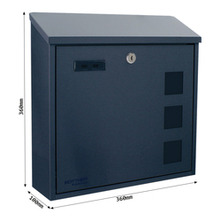 RR - POŠTOVNÍ SCHRÁNKA - MURO - T06511 ANT - Antracit