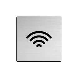 JNF - Piktogram "Wifi" IN.26.212 - 75 mm - nalepovací BN - Broušená nerez