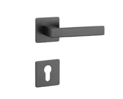 Klika na dveře SH - KVADRAT - HR 1760 3SM BS - Černá matná