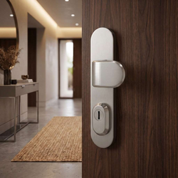 Bezpečnostní kování RC4 MPK - SECURO INOX S01 PLUS - SO M2 TARA BN - Broušená nerez