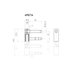 OV - Pant nastavitelný vrchní 495/14 Bronz
