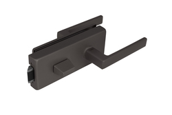 TI - ZÁMEK na sklo s klikou SONIA 4026 - WC T - Titan (141)