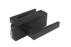 MP - UNIQUE R8 - ZÁMEK na sklo s klikou ERICA bez otvoru přední BS - Černá matná