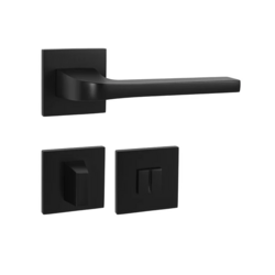 Klika na dveře TI - SUPRA - HR 3097Q 5S BS - Černá matná (153)