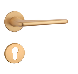 Klika na dveře AS - LIRA - R 5S OLS - Mosaz broušená