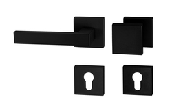 Klika na dveře TI - SQUARE - HR 2275Q BS - Černá matná (153)